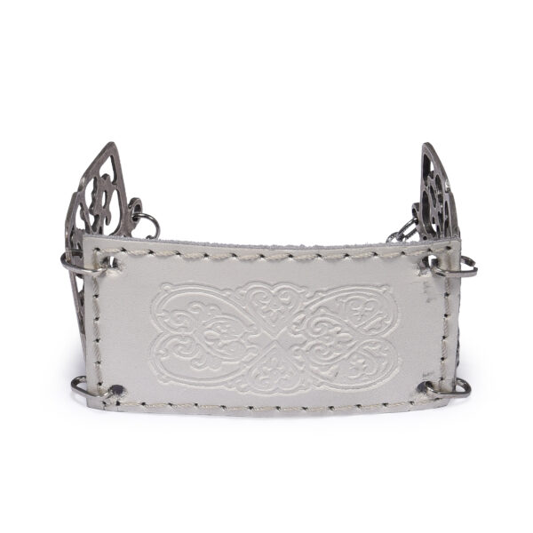 LEATHER BRACELET WITH TWO ELEMENTS